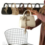 کیف زارا مقوایی شالدار