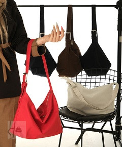 کیف زنانه دسته سگک کتان